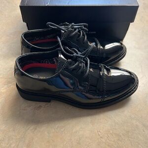Kids Black Patent Leather Dress Shoes